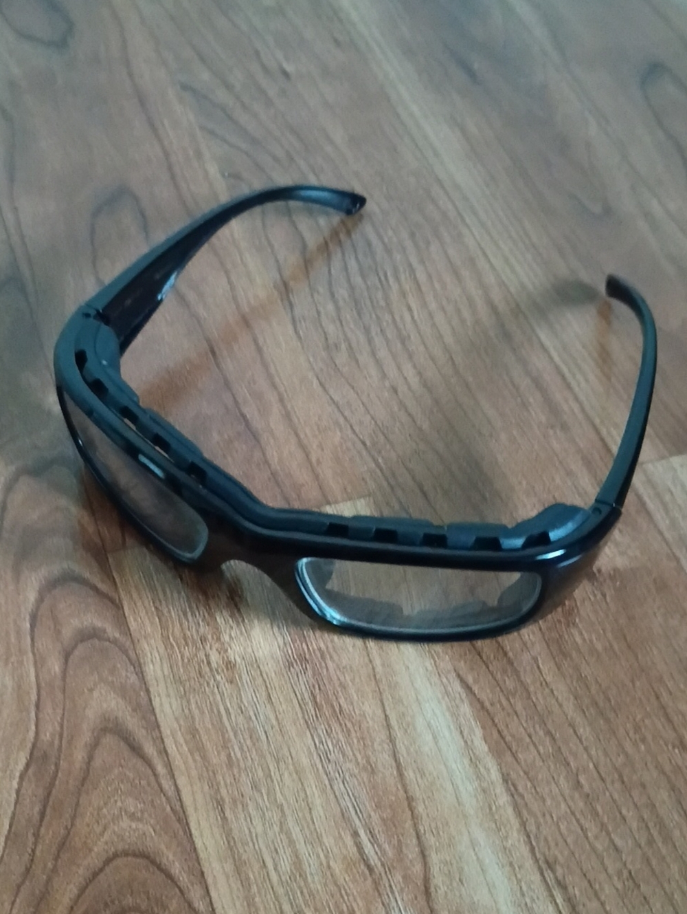 Black Sports Safety Glasses with Clear Lenses